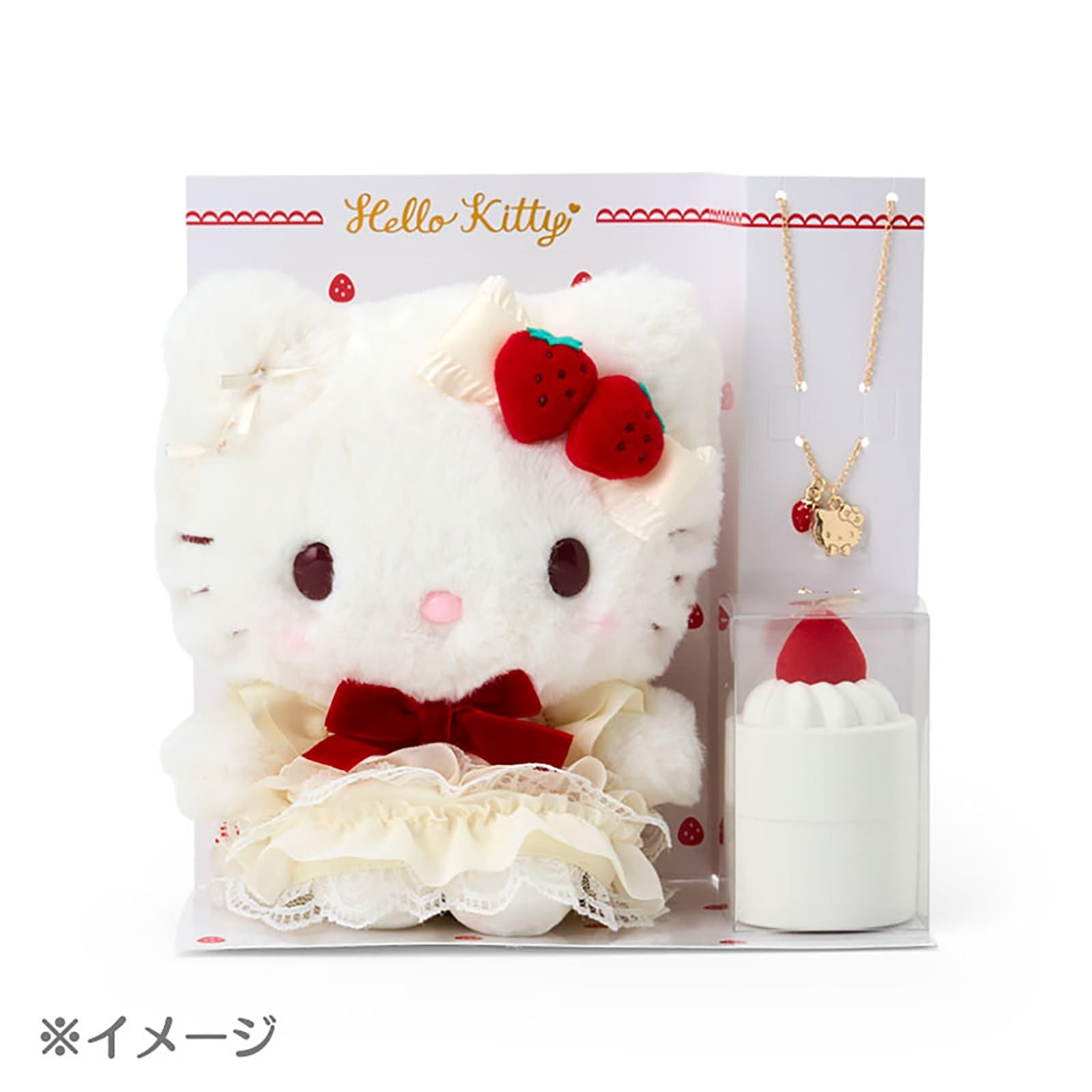 クロミ ショートケーキ ぬいぐるみ＆ネックレス サンリオ] ぬいぐるみ＆ネックレス（ショートケーキ） クロミ 小物入れ