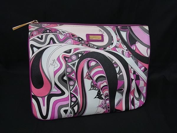 再値下げしましたエミリオプッチ　ポーチ EMILIO PUCCI エミリオプッチ ポーチ - メルカリ