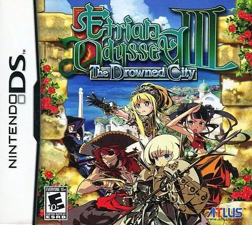 ニンテンドーDSソフト 北米版 ETRIAN ODYSSEY III The Drowned City 版本体動作可
