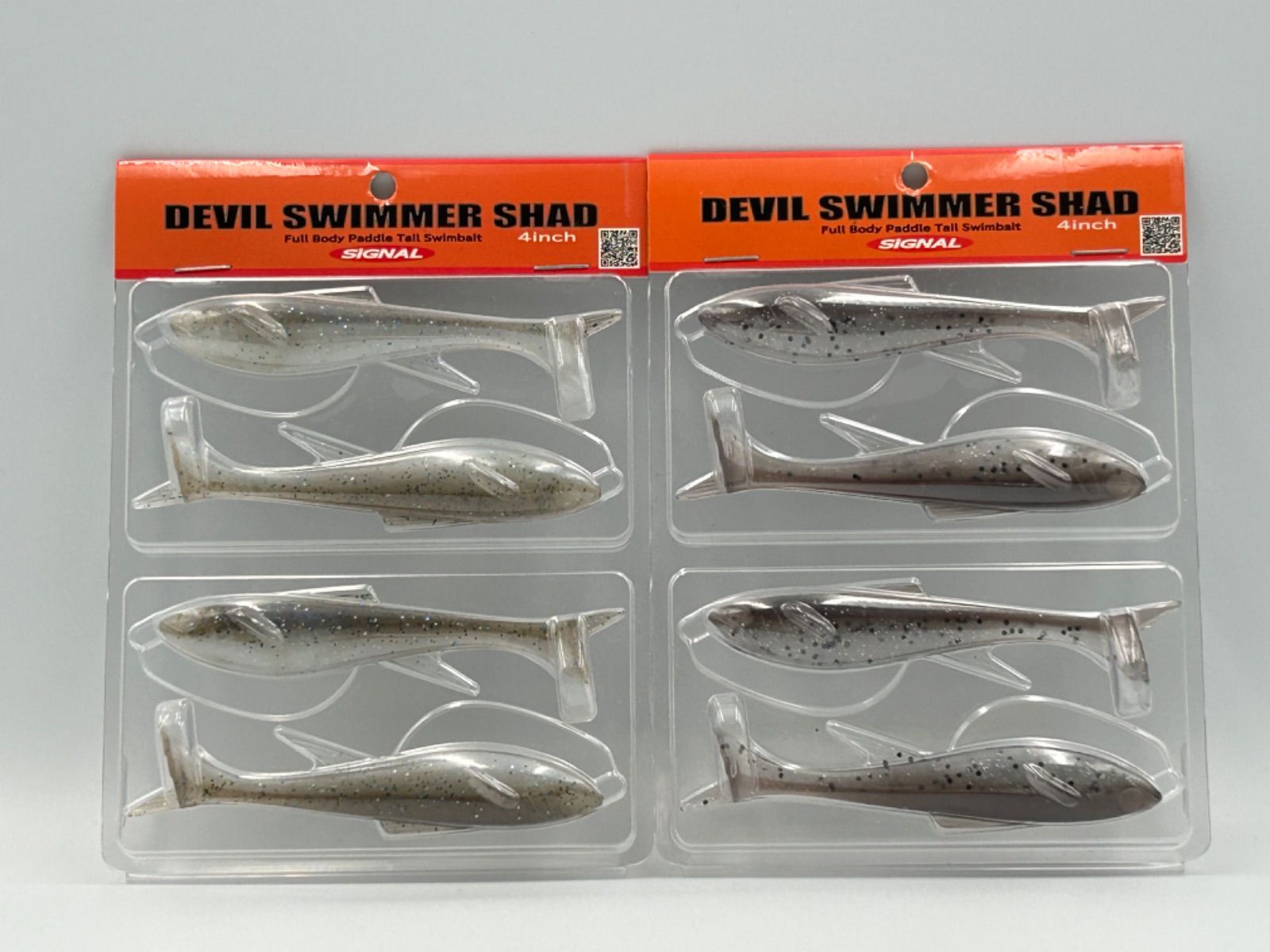 SIGNAL DEVIL SWIMMER SHAD シグナル デビルスイマーシャッド 4inch  ハス  コカニー  2パックセット