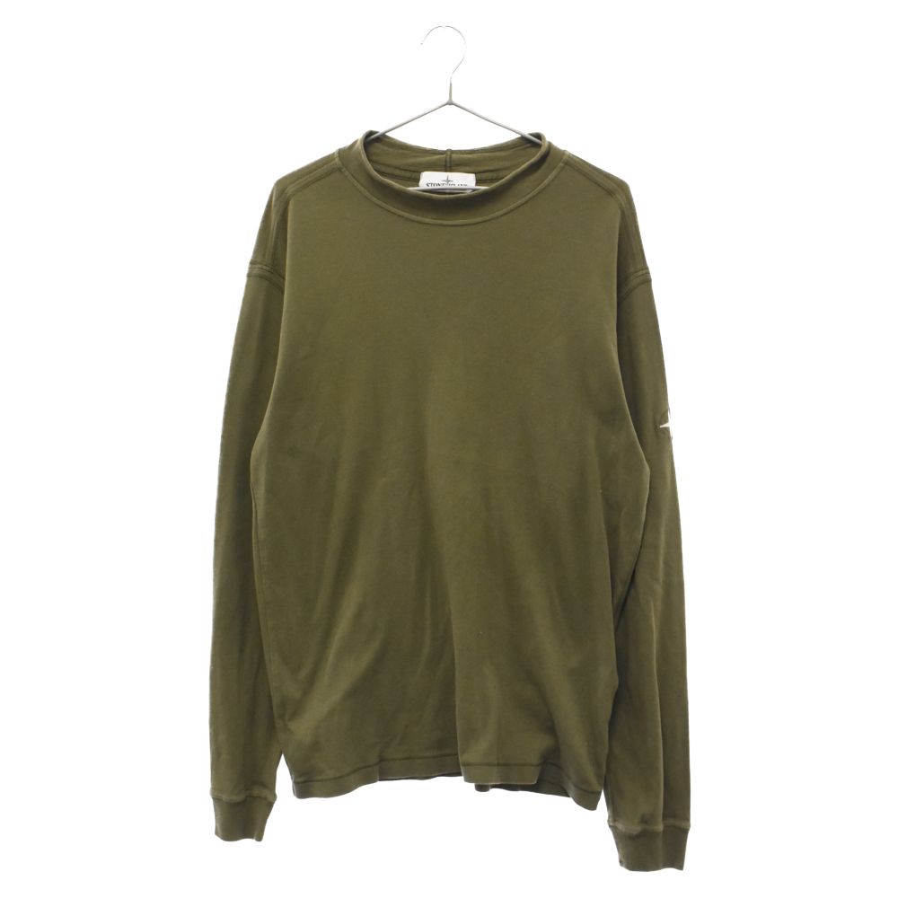 STONE ISLAND オリーブ 長袖カットソー STONE ISLAND 長袖カットソー T