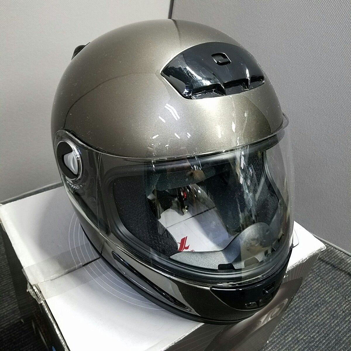 フルフェイス バイクヘルメット M-930 ガンメタリック マルシン 