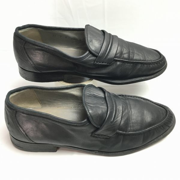 試着交換OK！CHURCH'S moccasins/チャーチ　size9G　イタリア製Vintage モデル　モカシン　スリッポン　ローファー〈黒/BLACK/ブラック〉〕/men's 菅NO.WZC-184 試着交換OK！CHURCH'S moccasins/チャーチ size9G イタリア製Vintage