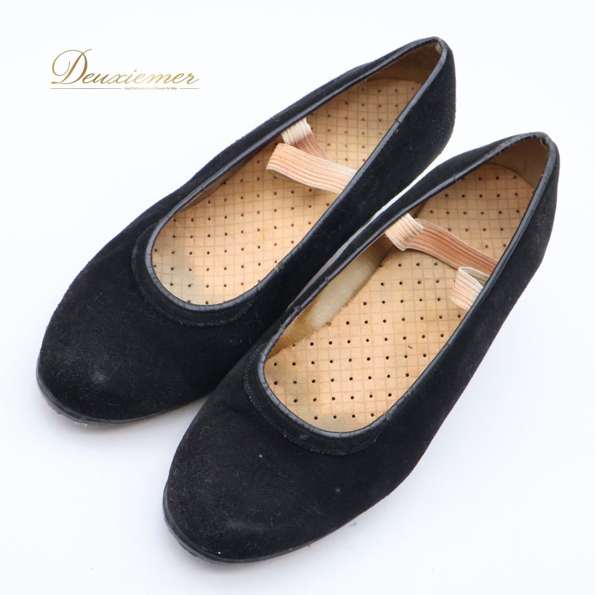 フラメンコシューズ 黒 23.5cm チャコット Chacott ブラック