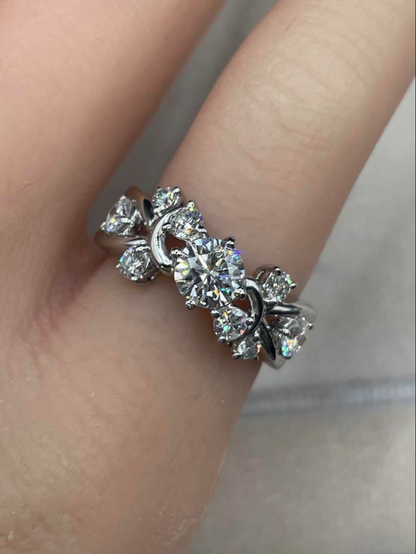 専用JQ359★高級 ダイヤモンド1.042ct プラチナ リング ソ付 最終交渉可JQ359☆高級 ダイヤモンド1.042ct プラチナ リング ソ付