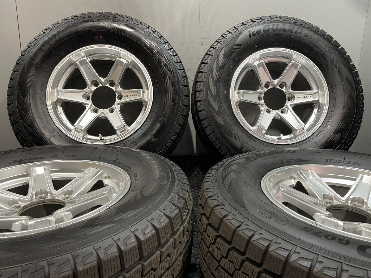 走行短め【YK G075 265/70R16】スタッドレス【Weds KEELER TACTICS 16