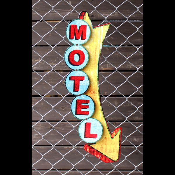 アメリカンスティールサイン「3-D Motel l Display」 PS-358 立体 