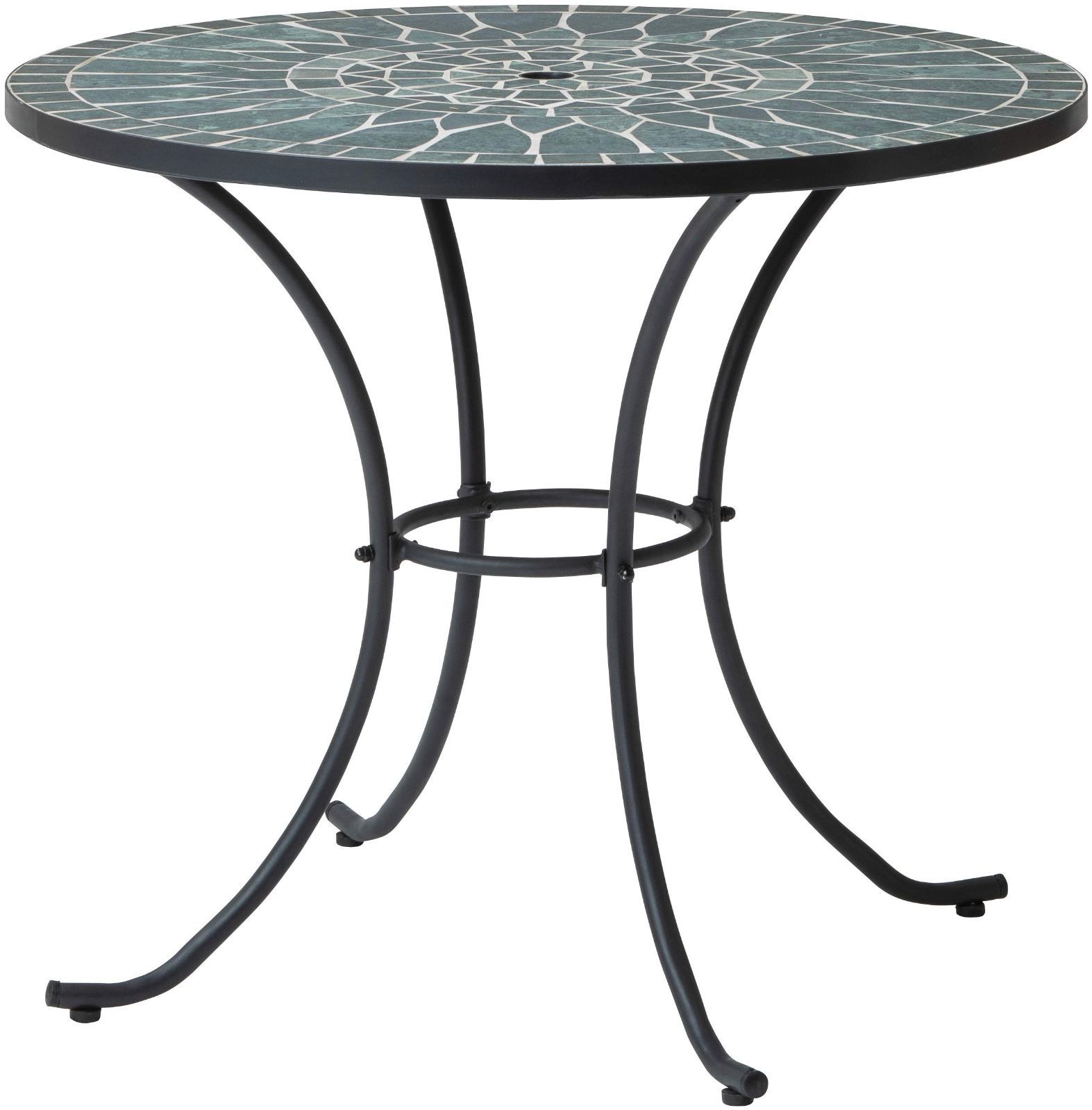 新着商品 MSF パラソル穴あり スチール タイル 90 屋外 マーブルグリーン モザイクテーブル タンジール MSF-29T ガーデンテーブル タカショー