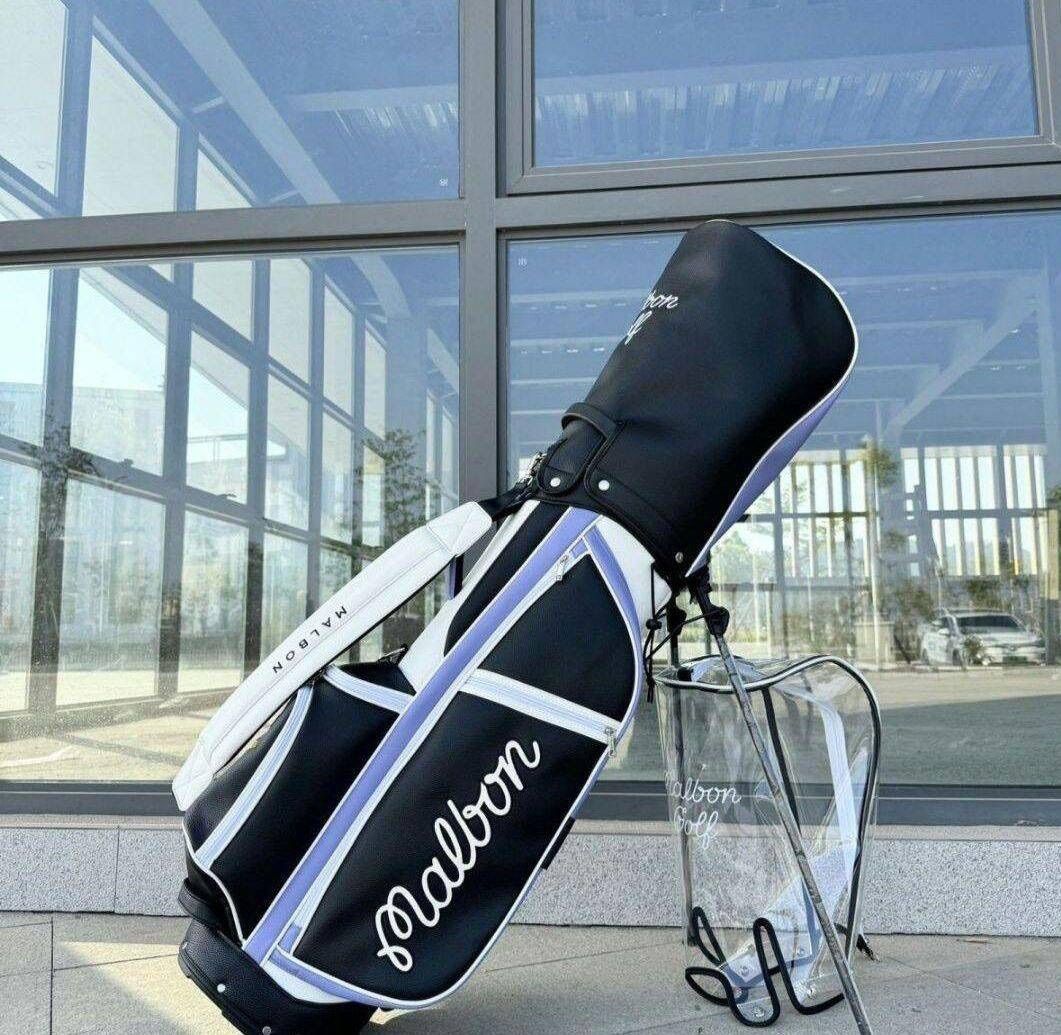 【即日発送】Malbon golf マルボン ゴルフ キャディバッグ ブラック マルボン Malbon Golf キャディバッグ Evergreen Stand Bag ブラック 5