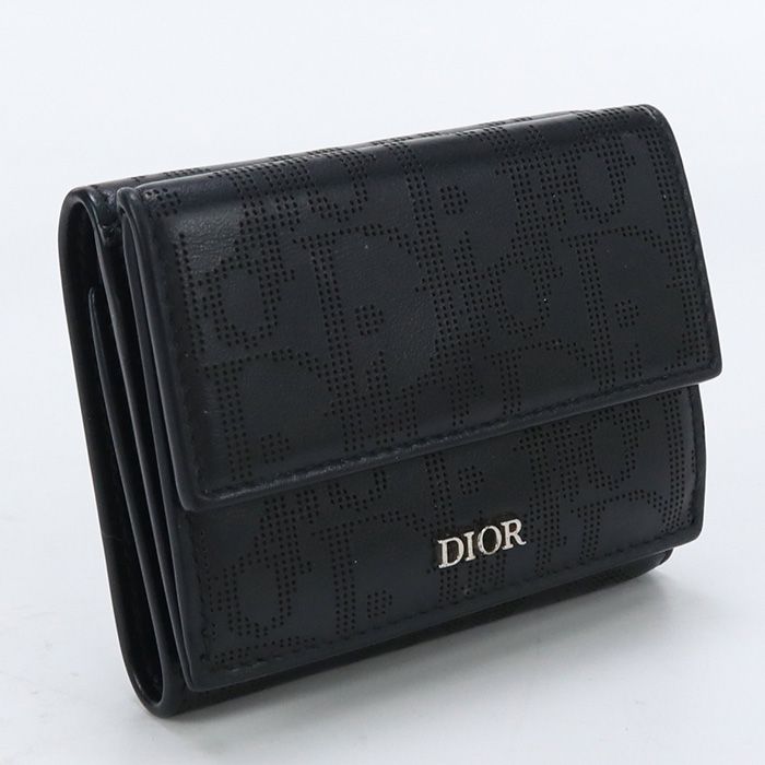 YO24 ファッション Dior オブリーク 三つ折り財布