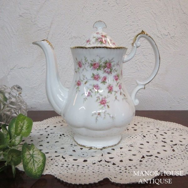 イギリス製 ビンテージ雑貨 PARAGON パラゴン ビクトリアナローズ ティーポット 茶器 英国 tableware 1541sc