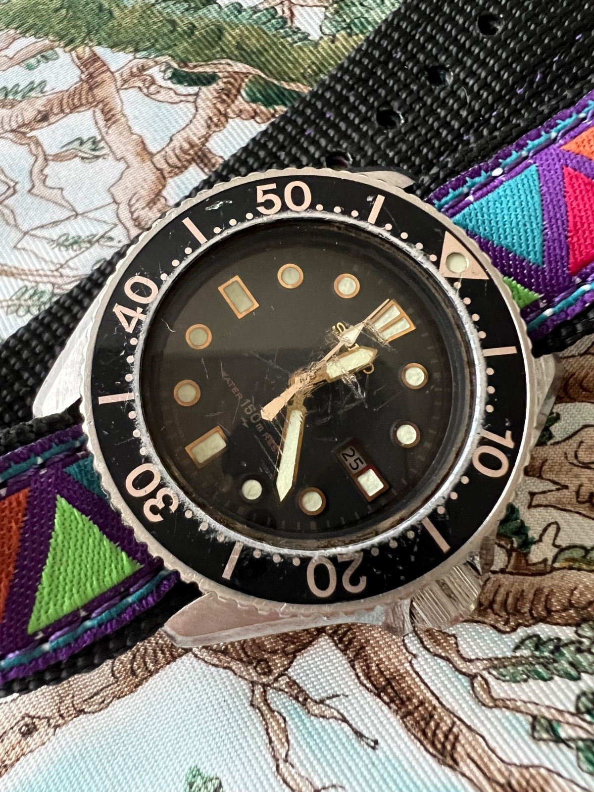 セイコー SEIKO レディース アンティークダイバー 2625-0010 クオーツ時計 稼働品