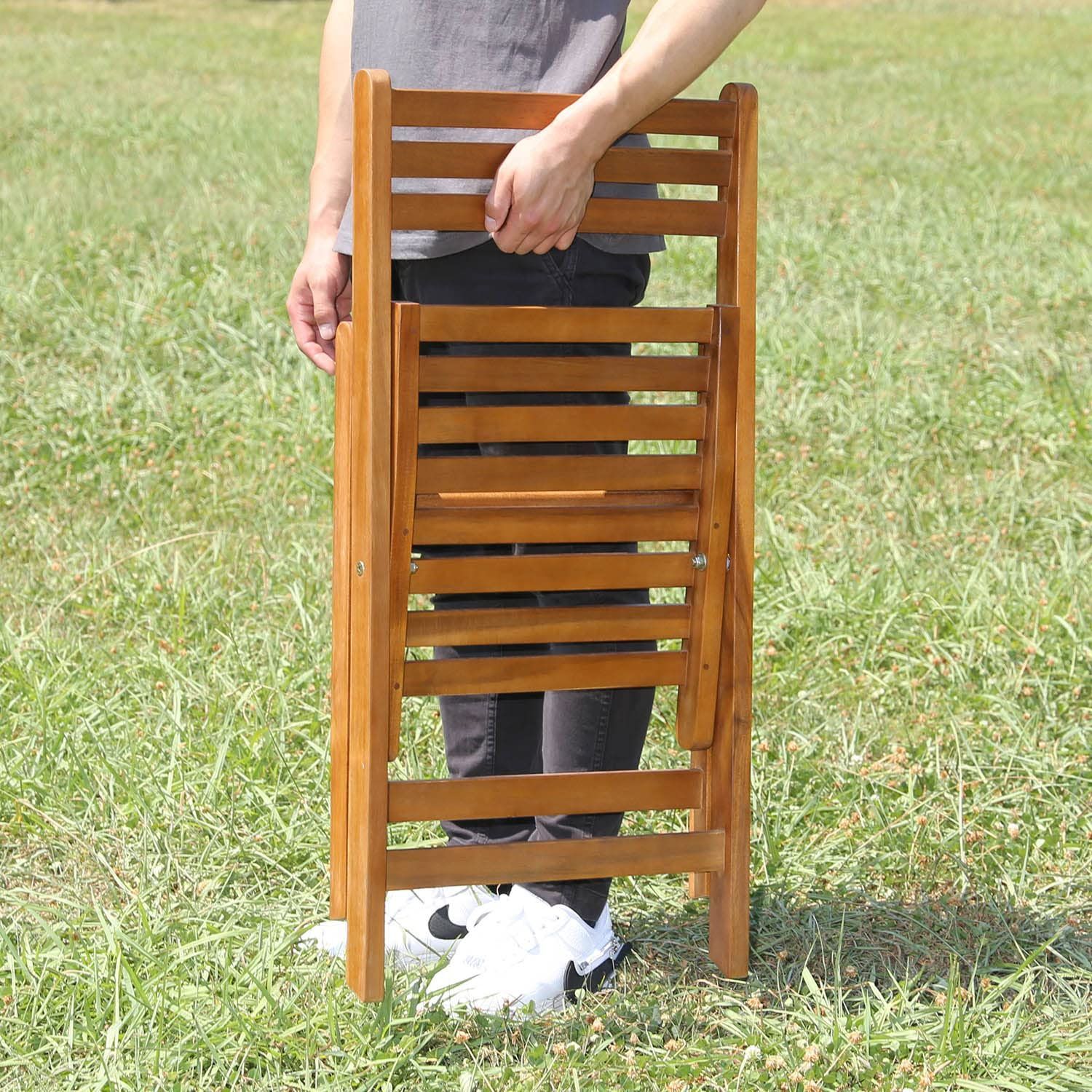 不二貿易 ガーデンチェア 椅子 幅42.5×奥行62×高さ91cm ブラウン