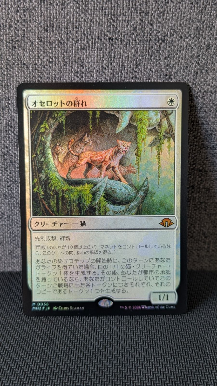 MTG  オセロットの群れ　foil オセロットの群れ/OCELOT PRIDE(旧枠FOIL) FOIL] オセロットの