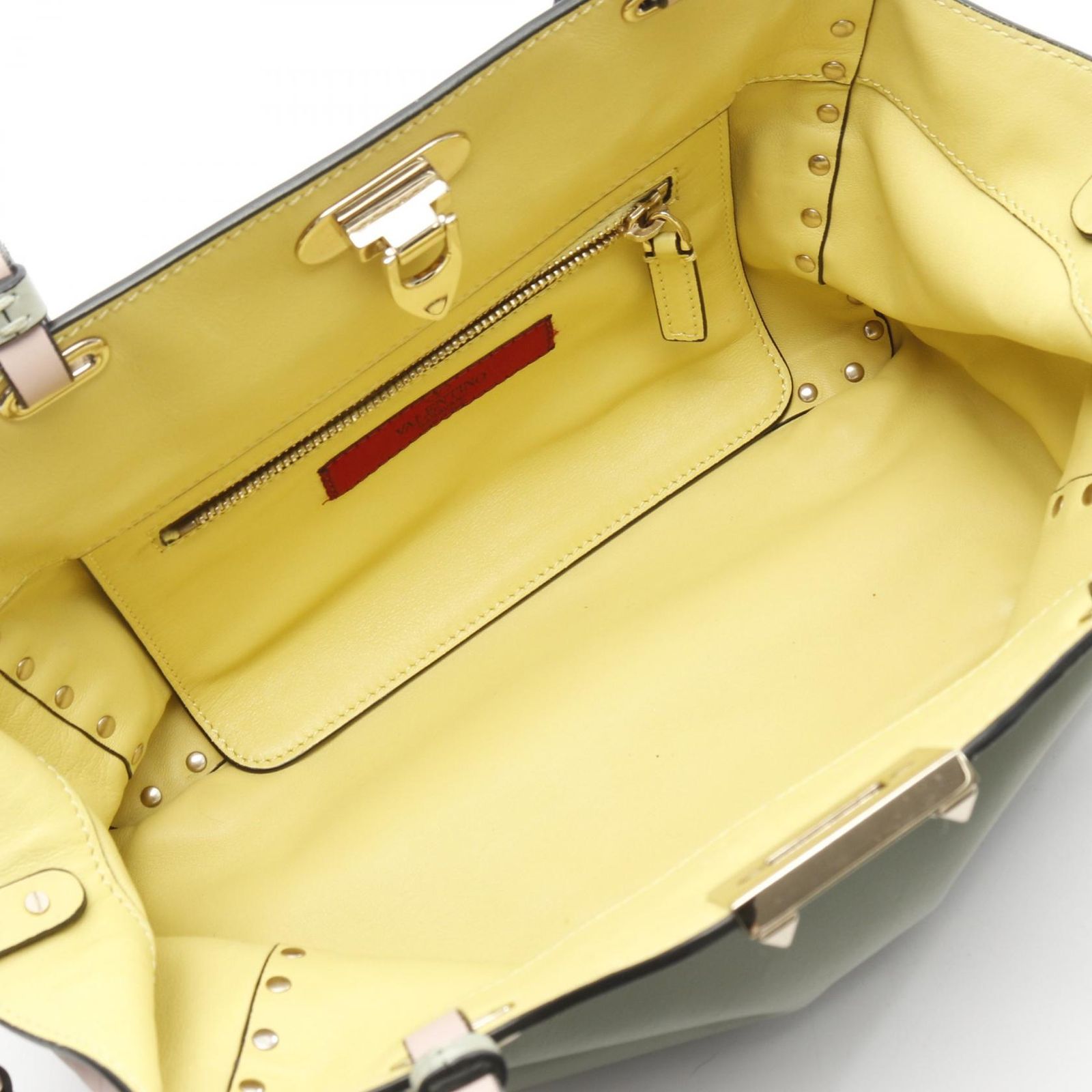 ヴァレンチノ Valentino ハンドバッグ ロックスタッズ ピンク