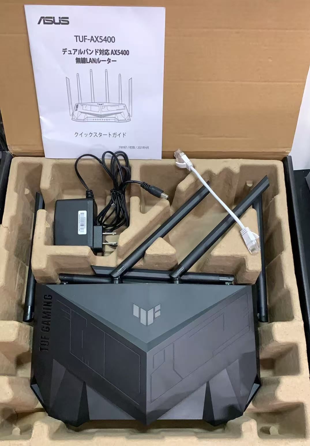 921017 ジャンク品 ASUS WiFi 無線 ルーター WiFi6 TUF-AX5400