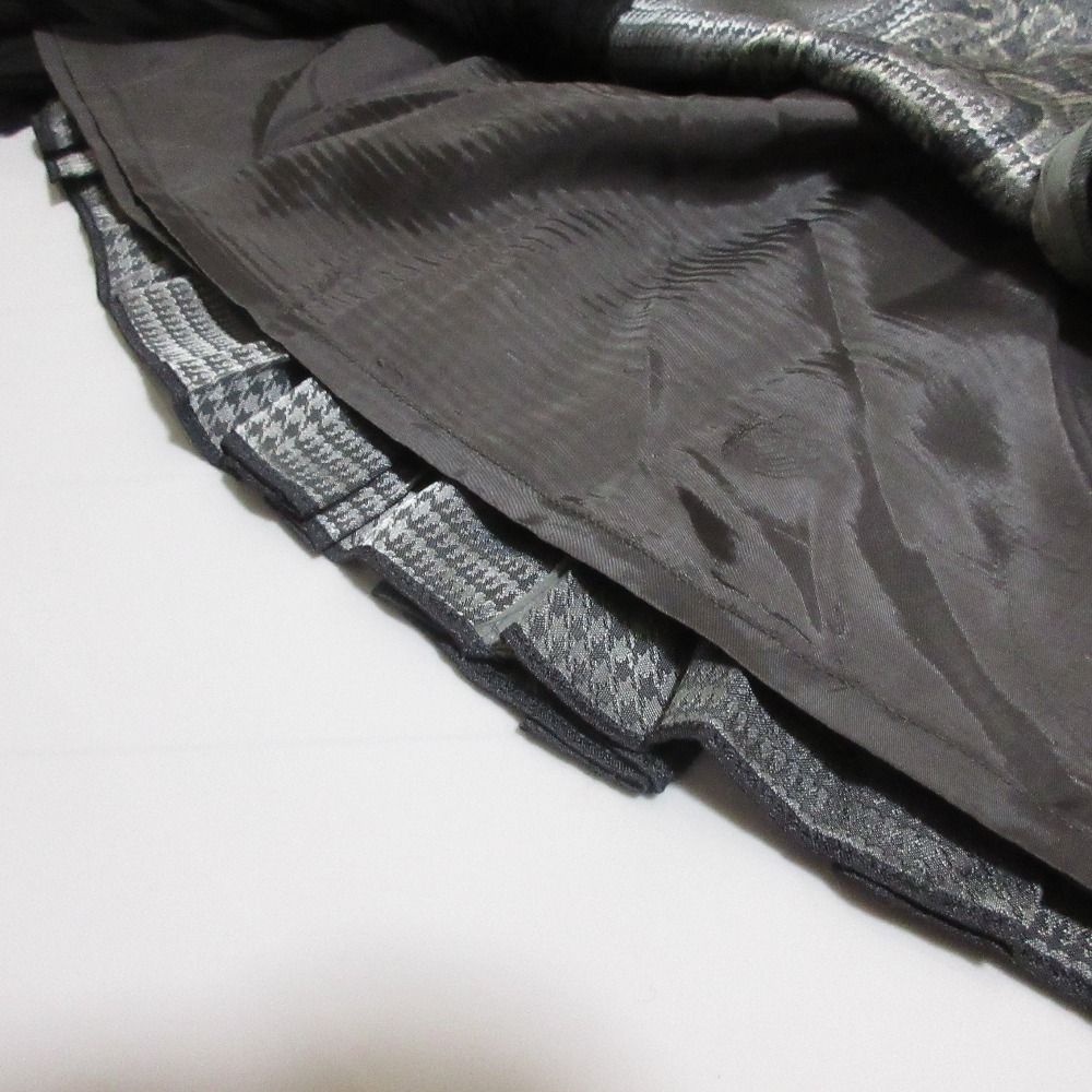 美品 Sacai サカイ ペイズリー柄 パネルプリーツ スカート