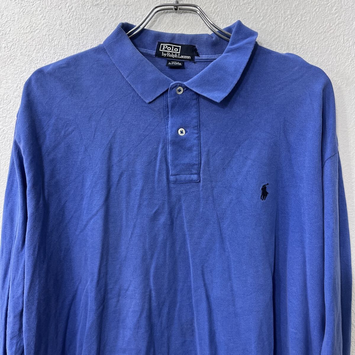 POLO RALPH LAUREN 長袖 ポロシャツ XL ブルー ポロ ラルフ