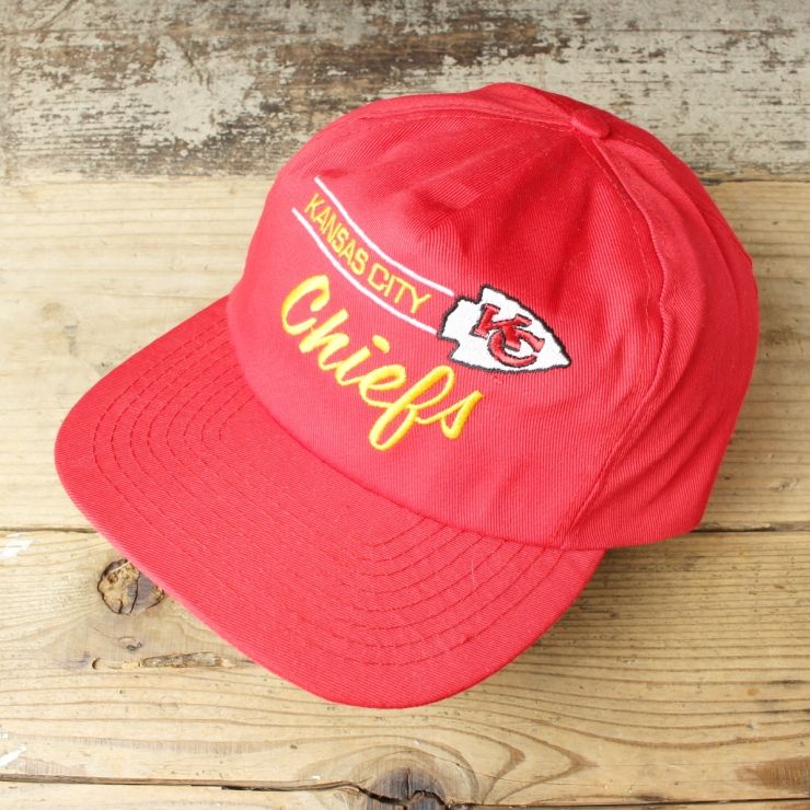 USA ANNCO NFL KANSAS CITY Chiefs トラッカー キャップ 帽子 レッド 赤 フリーサイズ アメリカ古着  050824ss298 - メルカリ