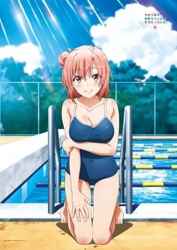 中古】タペストリー 由比ヶ浜結衣(スクール水着) B1タペストリー