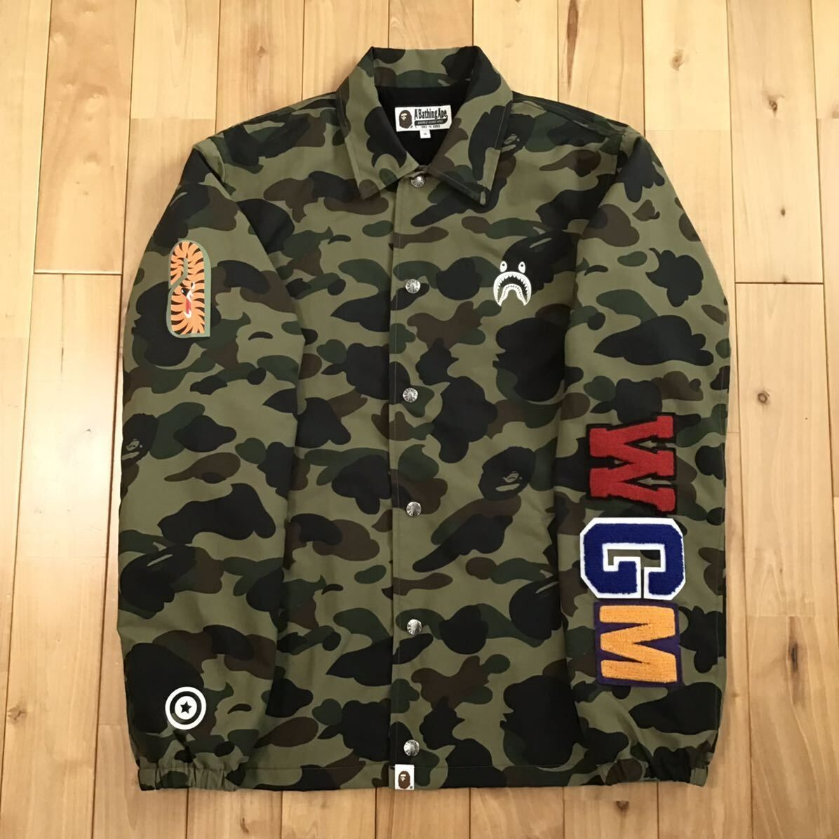 シャーク コーチ ジャケット Sサイズ a bathing ape BAPE SHARK COACH