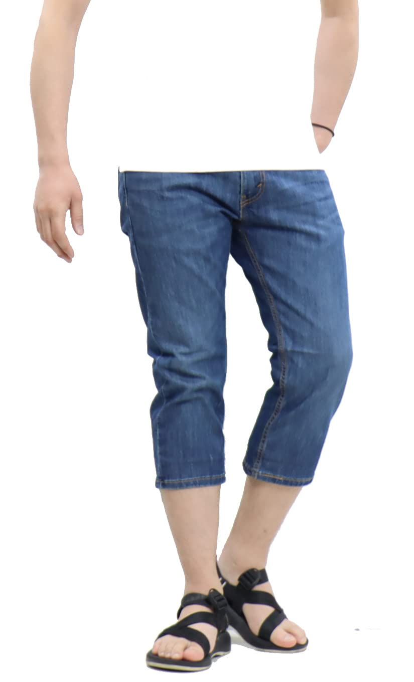 [リーバイス] COOL 505 レギュラーフィット クロップドパンツ 28229 (32インチ， 0062：ミッドブルー) [0062：ミッドブルー] [32]