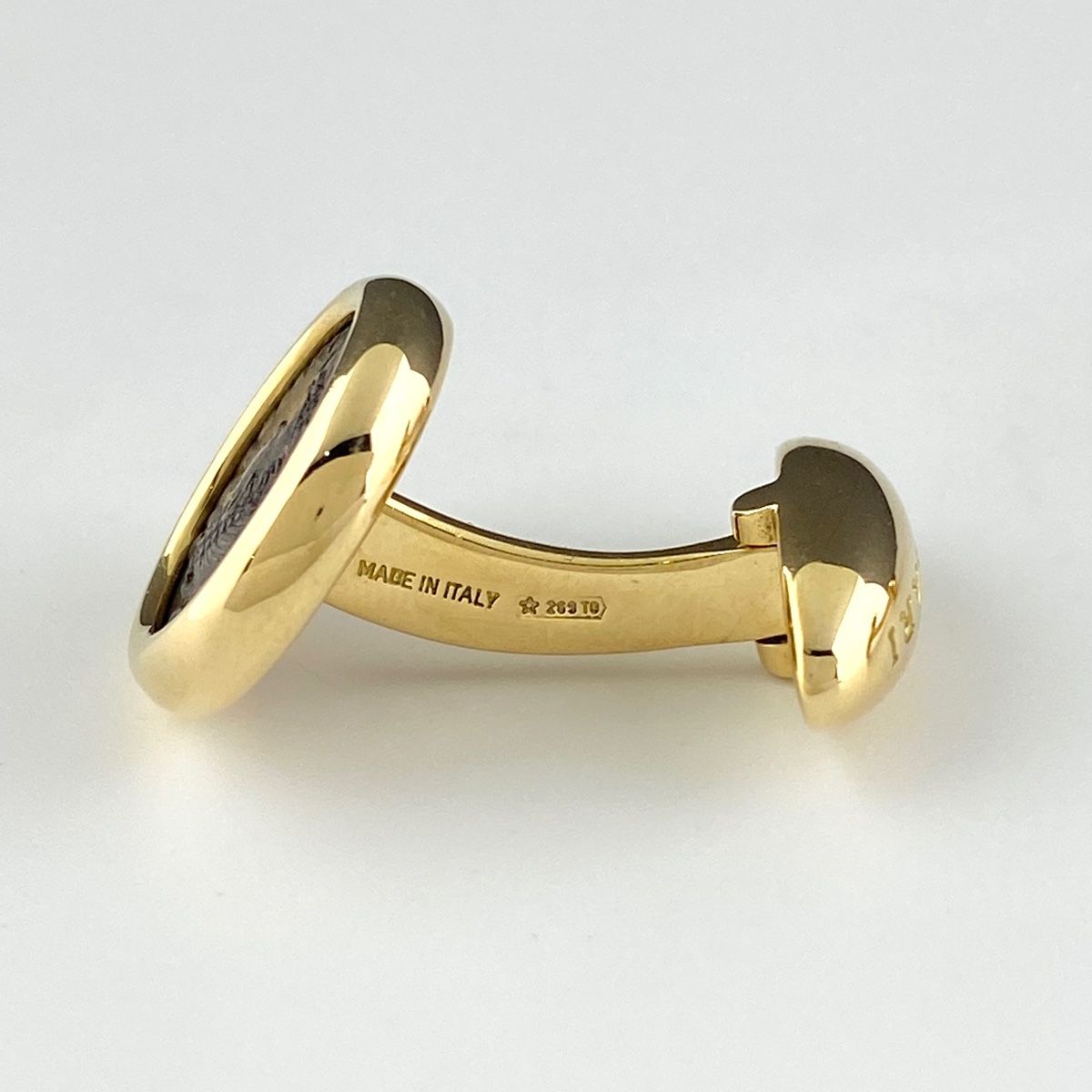希少 ブルガリ BVLGARI モネーテ カフス イエローゴールド メンズ BVLGARI - ブルガリ カフス美品 モネーテ(アクセ)の通販 by ブラン
