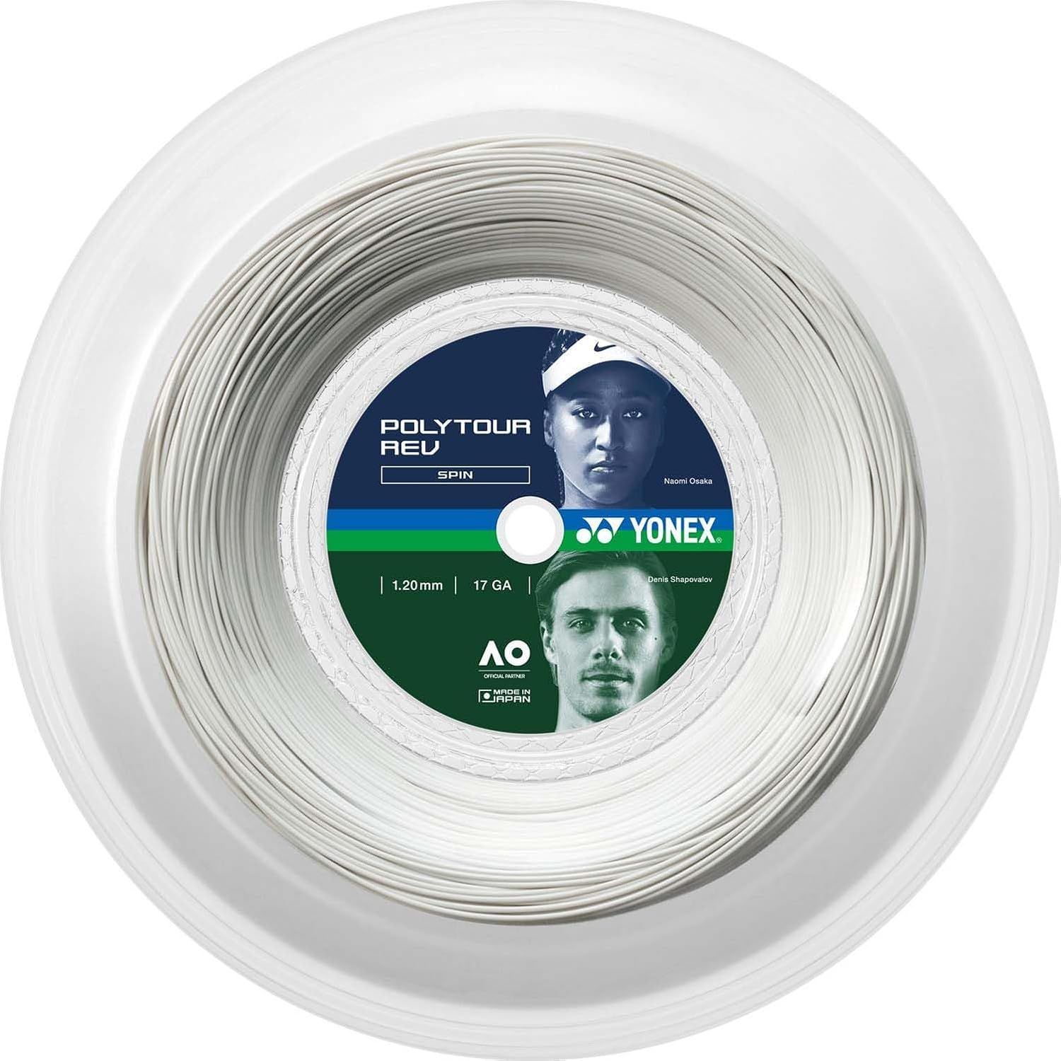 正規品 YONEX ヨネックス 硬式テニス ストリング ガット ポリツアーレブ 120 200m 1.20mm PTR120R2