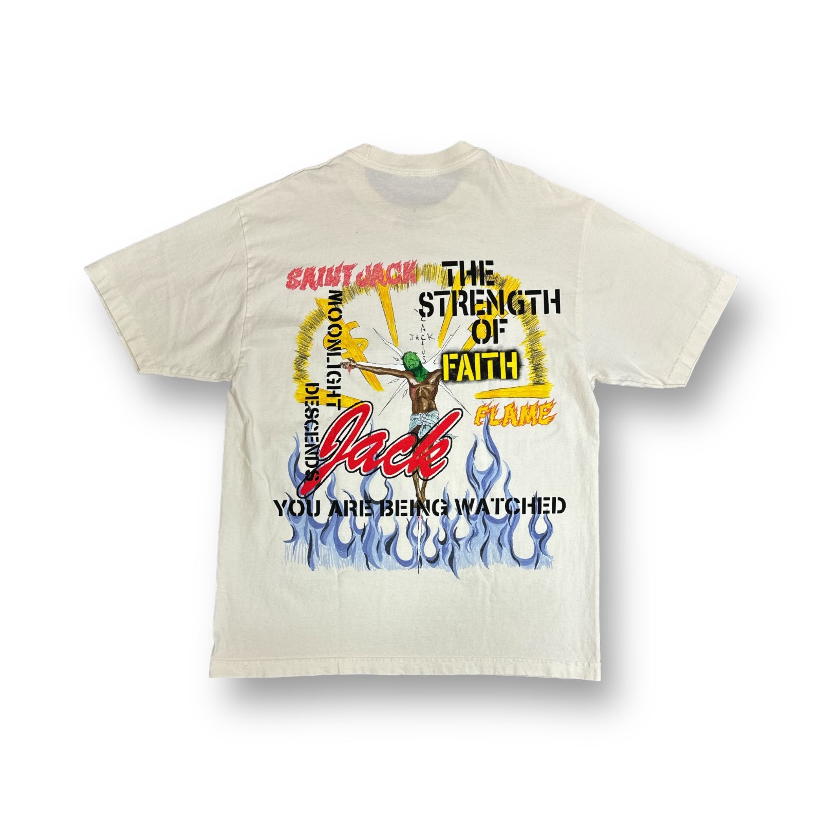 注目商品！【セントマイケル × トラヴィススコット】Tシャツ TRAVIS SCOTT トラヴィススコット ×SAINT MICHAEL CACTUS JACK