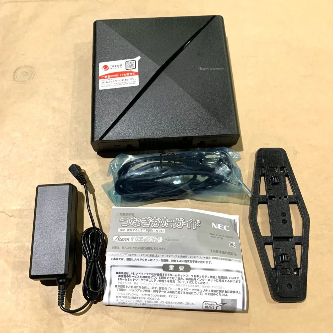極美品】NEC Wi-Fi PA-WX5400HP 無線LANルータ dual band Aterm 