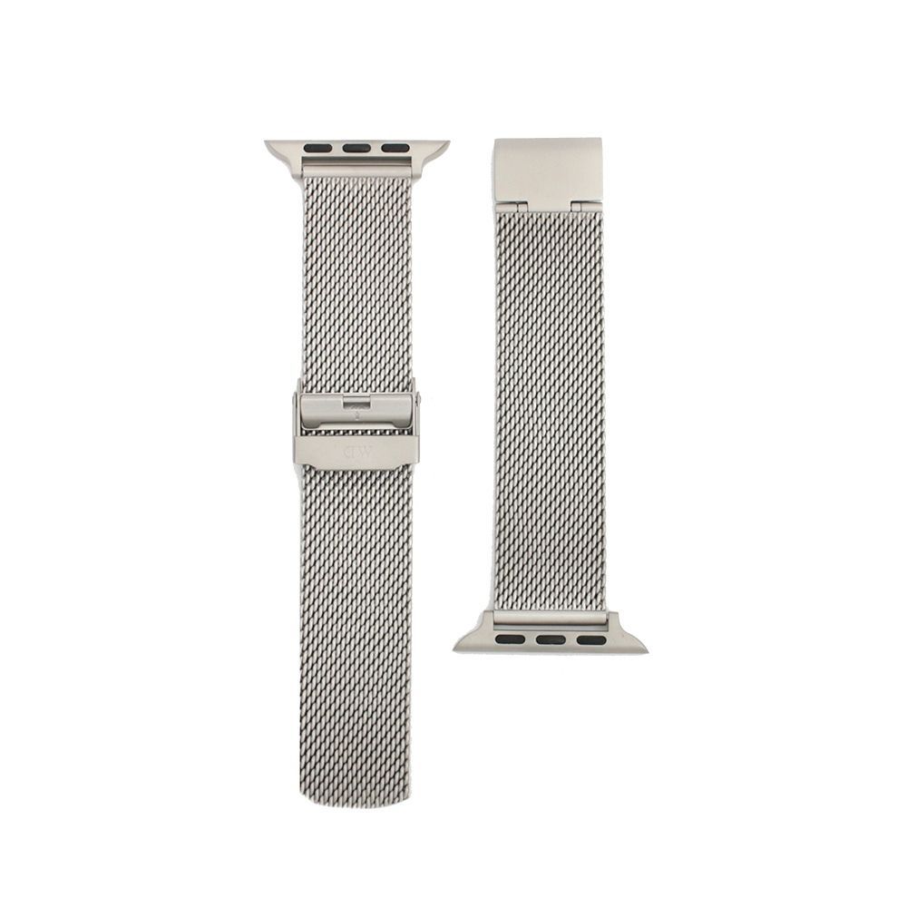 ダニエルウェリントン DANIEL WELLINGTON 替えベルト Smartwatch Sandblasted Mesh Strap Silver メッシュ アップルウォッチ用 シルバー おしゃれ 人気 ブランド 誕生日 記念 プレゼント ギフト 送料無料