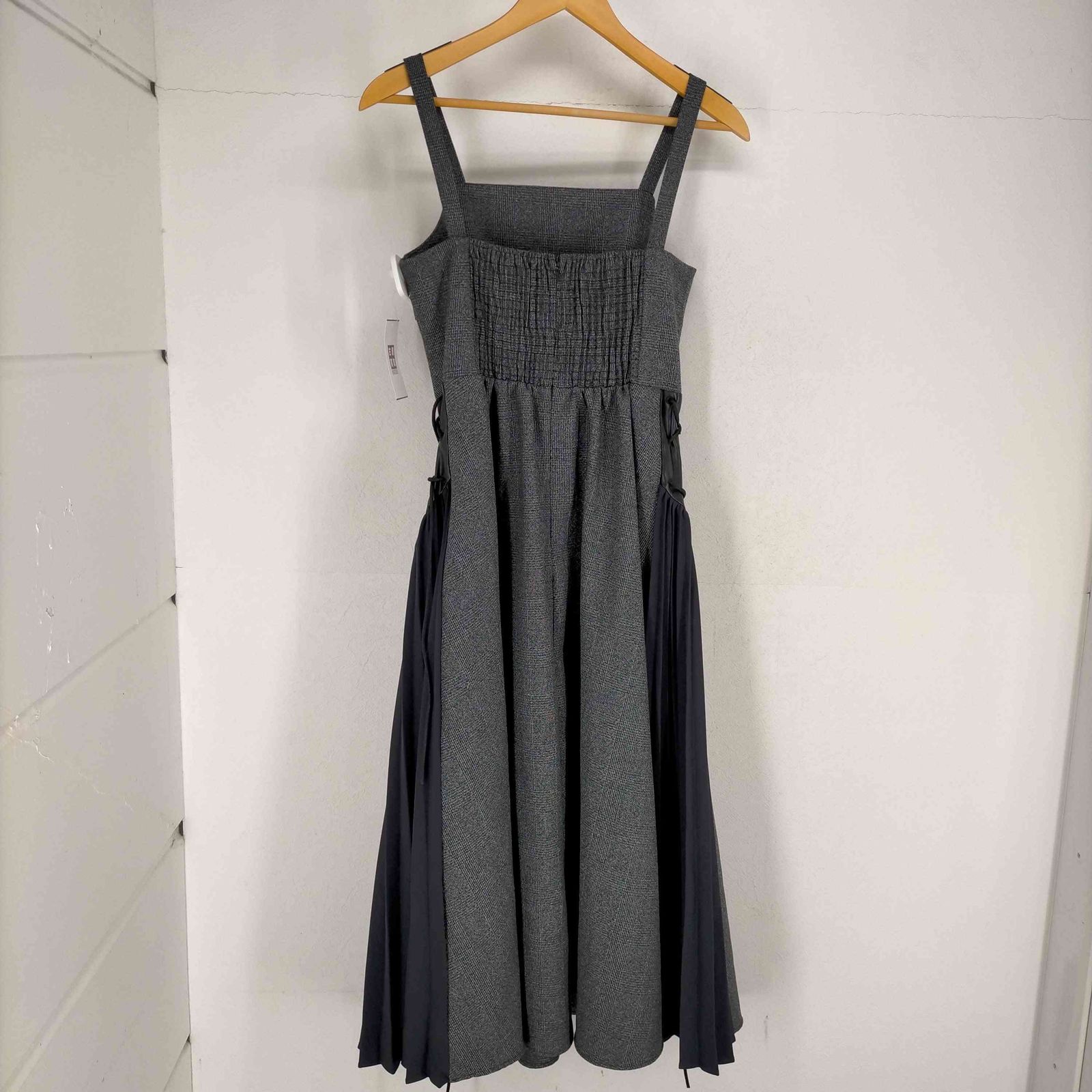 中古】ラウタシー Lautashi ロングスリットジャガードワンピース  