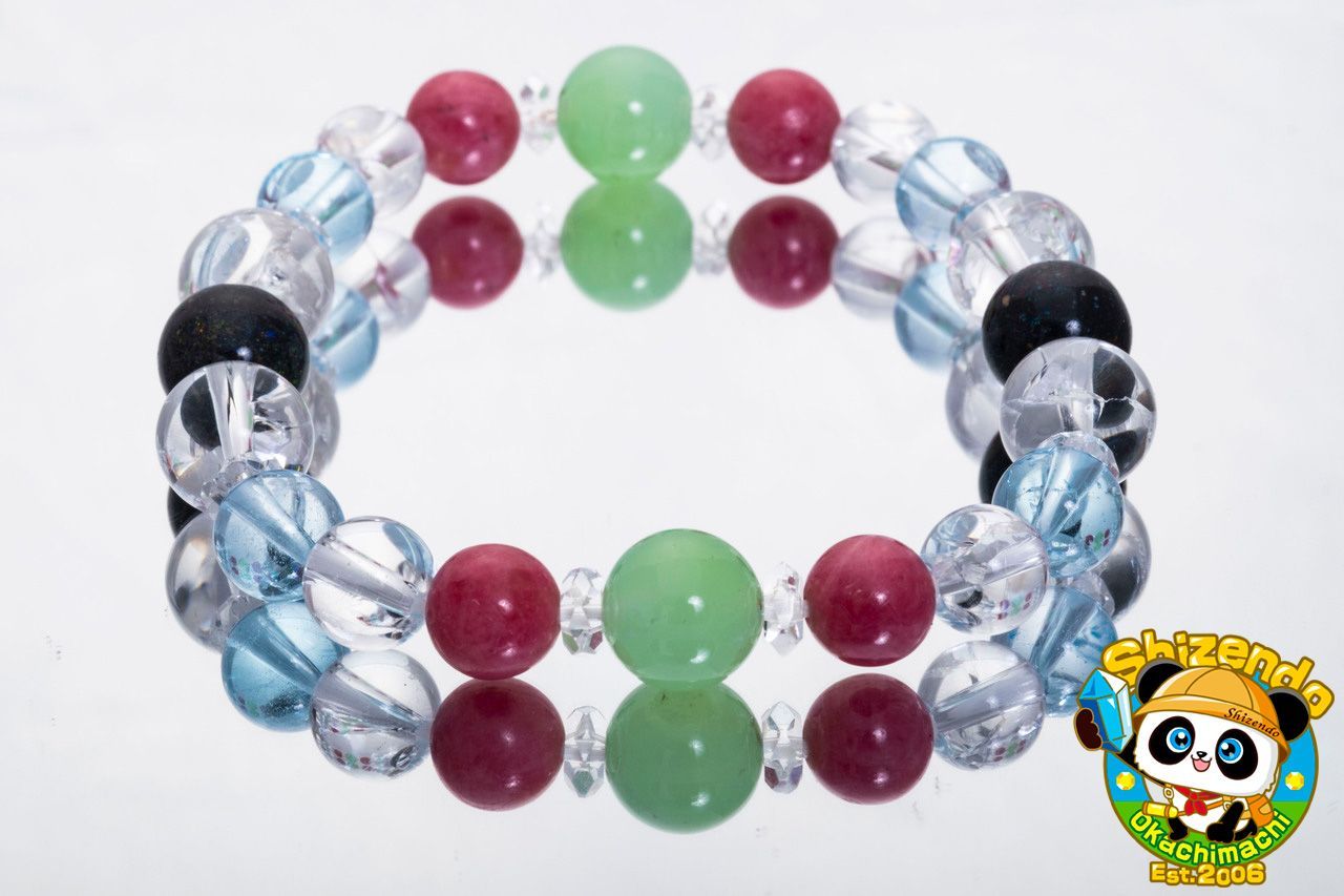 オーストラリア産◇希少 ブルーオパール 8mm ブレスレット 1個売り