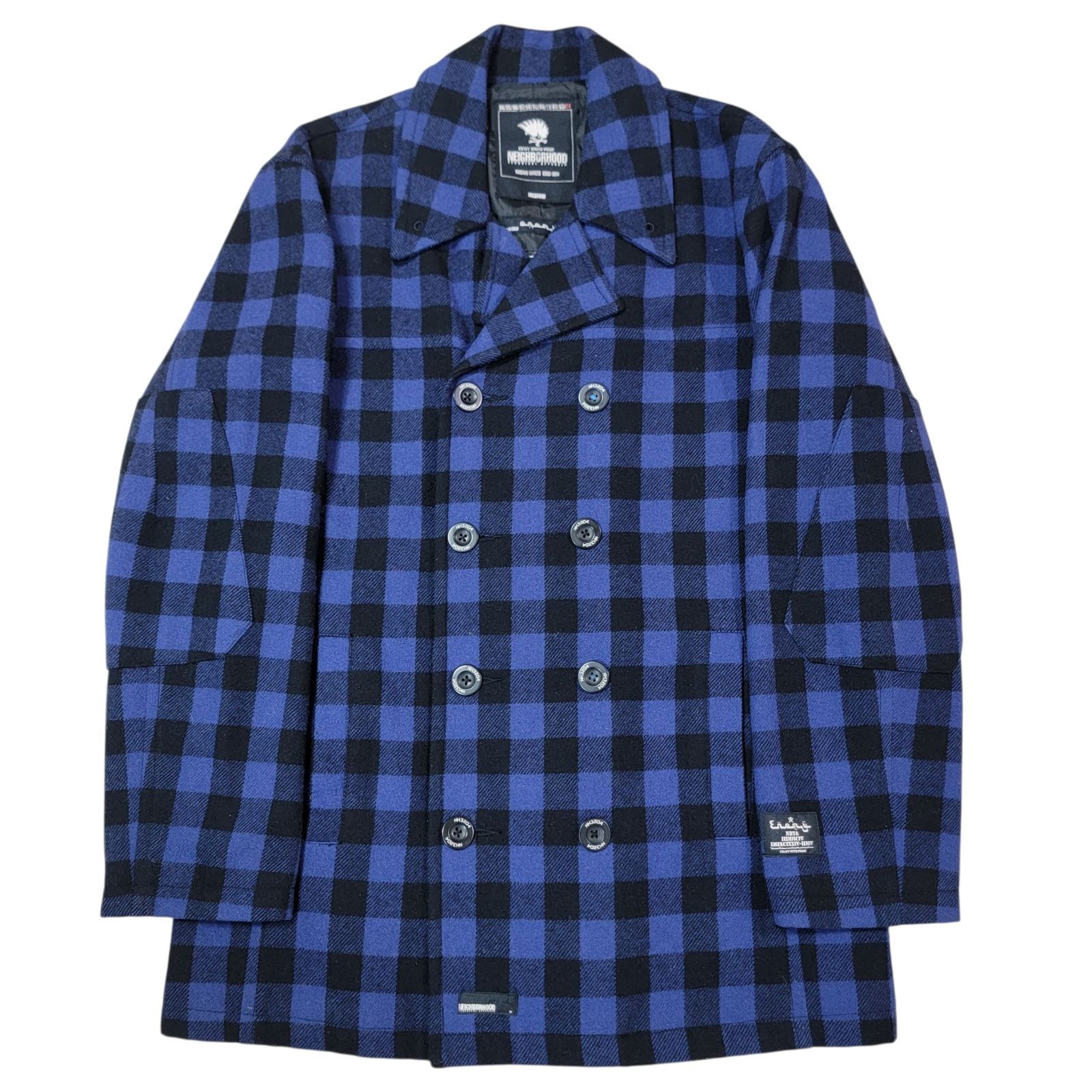 NEIGHBORHOOD ネイバーフッド ウール Pコート 04AW 10周年記念 NEIGHBORHOOD ネイバーフッド Pコートモチーフ M