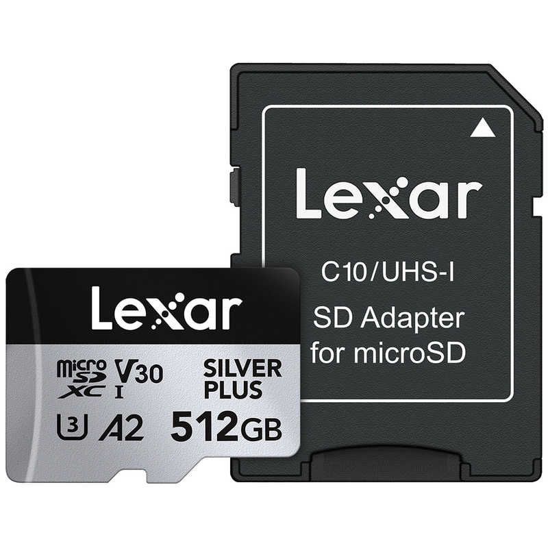  【 新品 未開封 】 LEXAR microSDXCカード 512GB Professional SILVER PLUSシリーズ V30 UHS--I U3 A2 ［Class10 /512GB］ LMSSIPL512G-BNANJ 未使用 送料無料 MicroSDメモリーカード