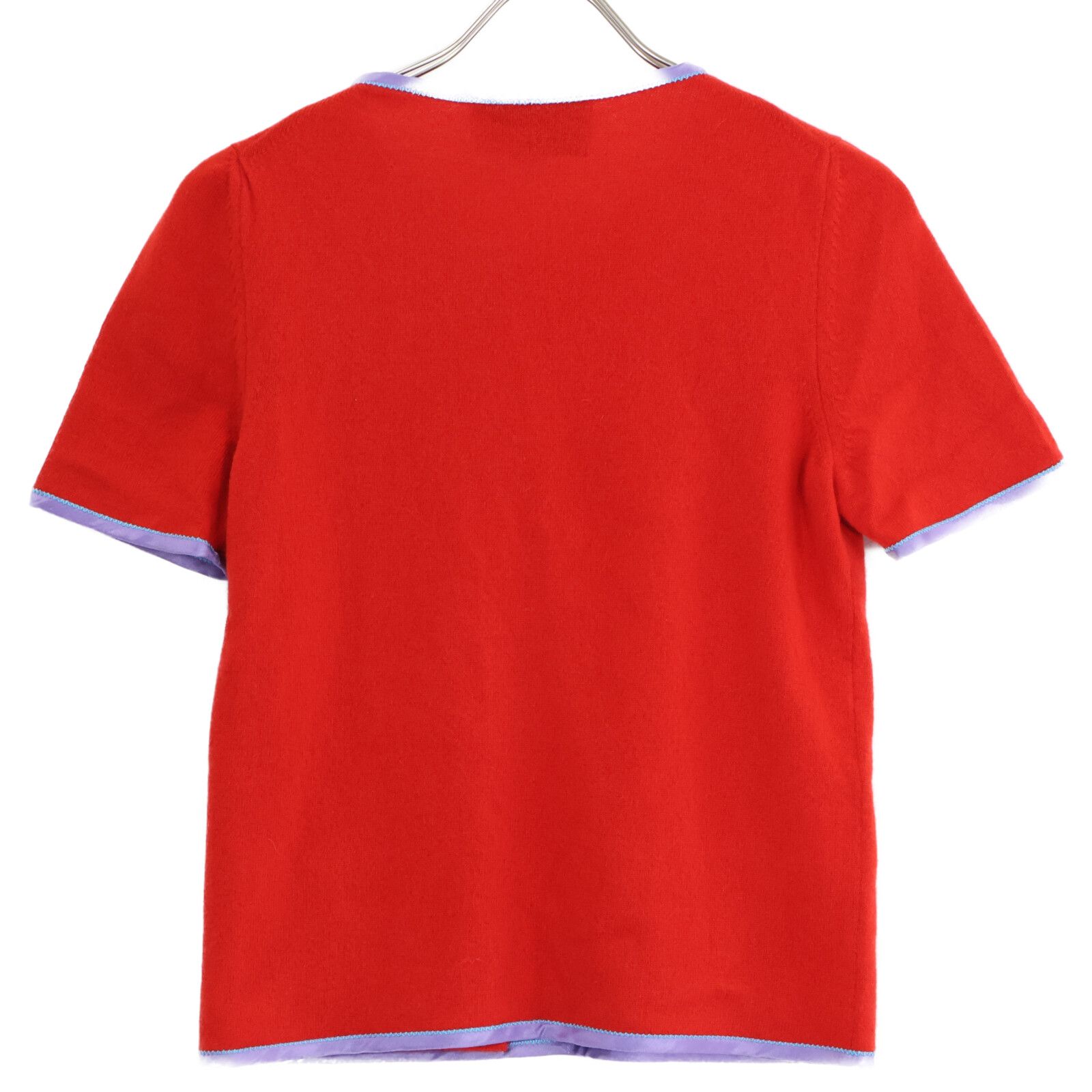 GUCCI カシミヤ100% 半袖トップス S グッチ GUCCI グッチ 【国内正規】501400 カシミヤ100％ リボンデザイン