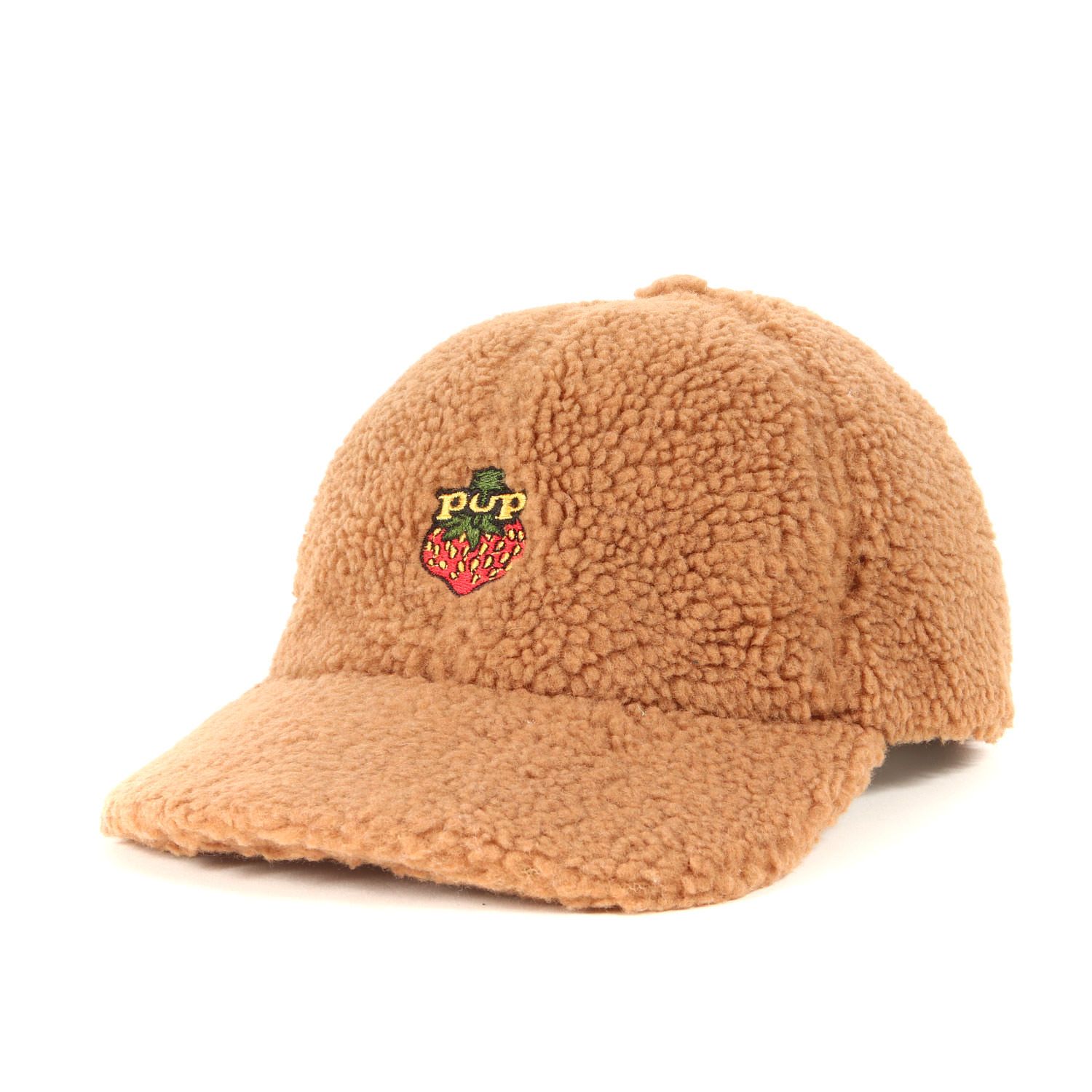 HYSTERIC GLAMOUR ヒステリックグラマー キャップ キャメル サイズ ポップ ベリー ボア キャップ POP BERRY 帽子 いちご ロゴ 刺繍 レディース