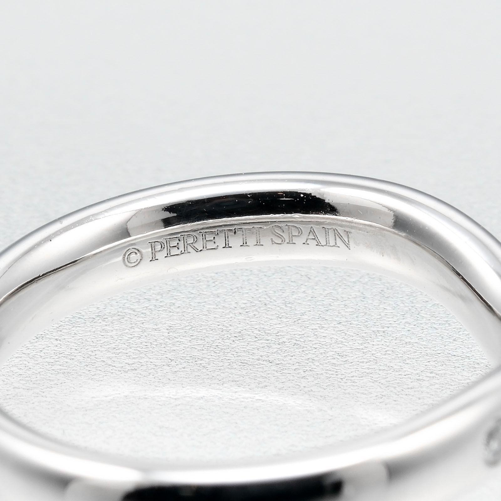 TIFFANY&Co.】ティファニー カーブド バンド 3mm Pt950プラチナ×9P