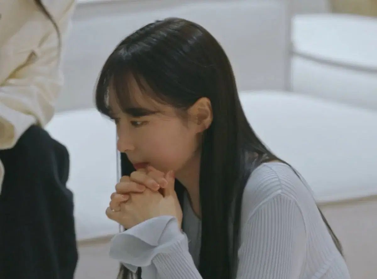 LOEUVRE ルーブル クロス ストラップ ニット アイボリー