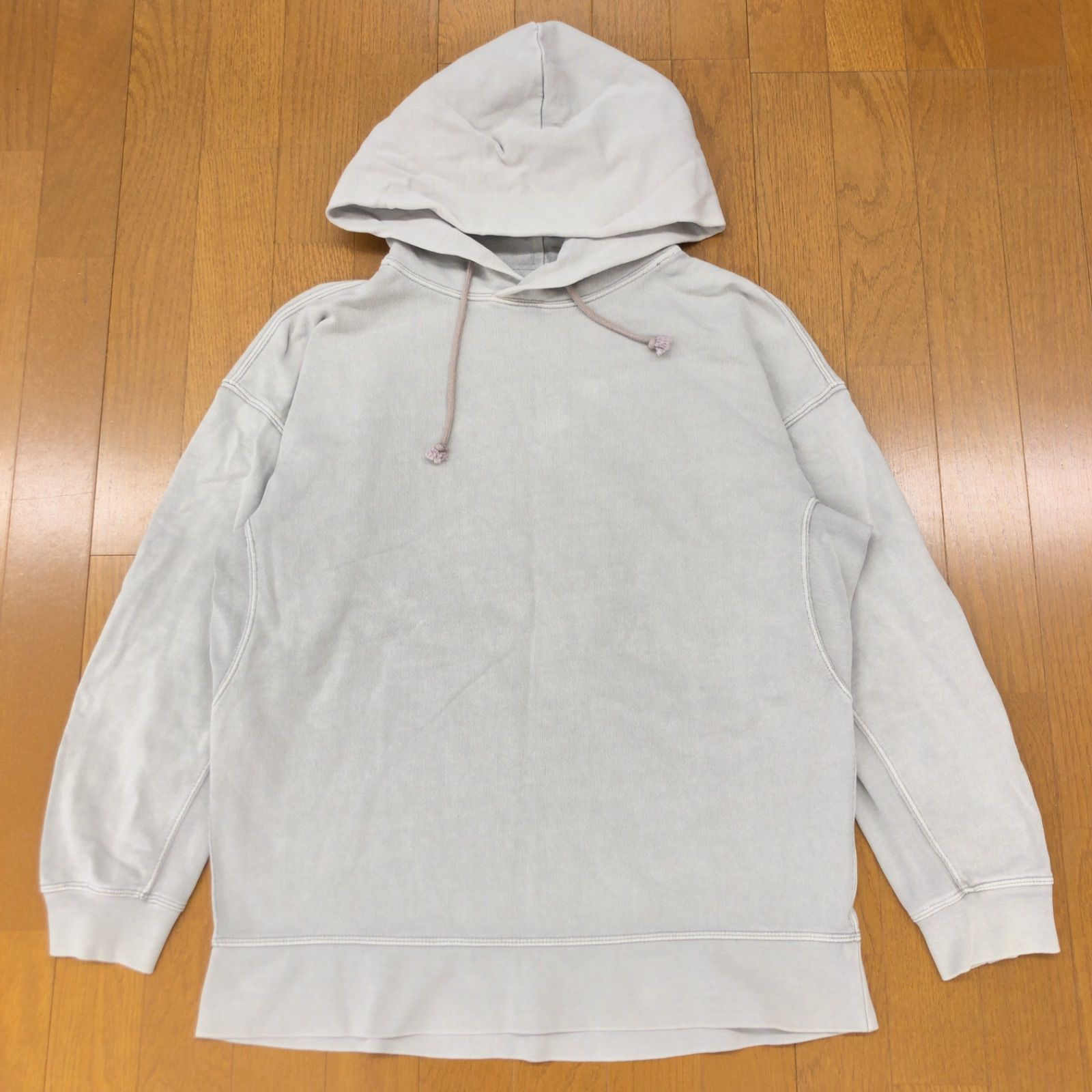 ZARA シルバー ニット フード付きパーカー - メルカリ