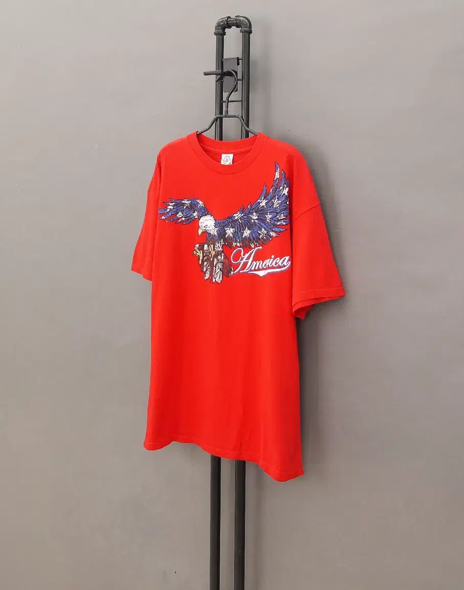 DELTA USA デルタ プロウェイト 南北アメリカ イーグルスターズアンドストライプス 半袖Tシャツ XL 105