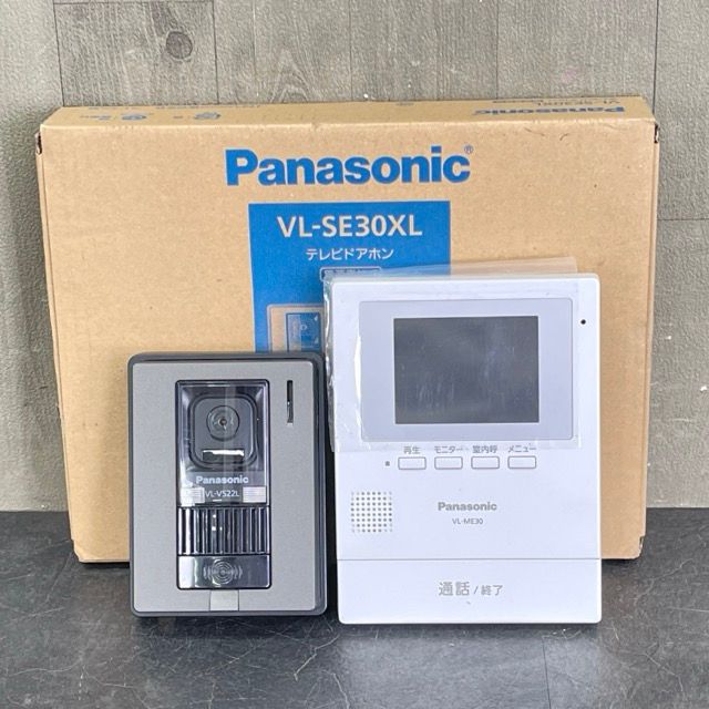 美品 パナソニック テレビドアホン 【中古】PANASONIC VL-SE30XL VL-ME30X VL-V522L-S モニター親機 玄関子機  /510151 - メルカリ