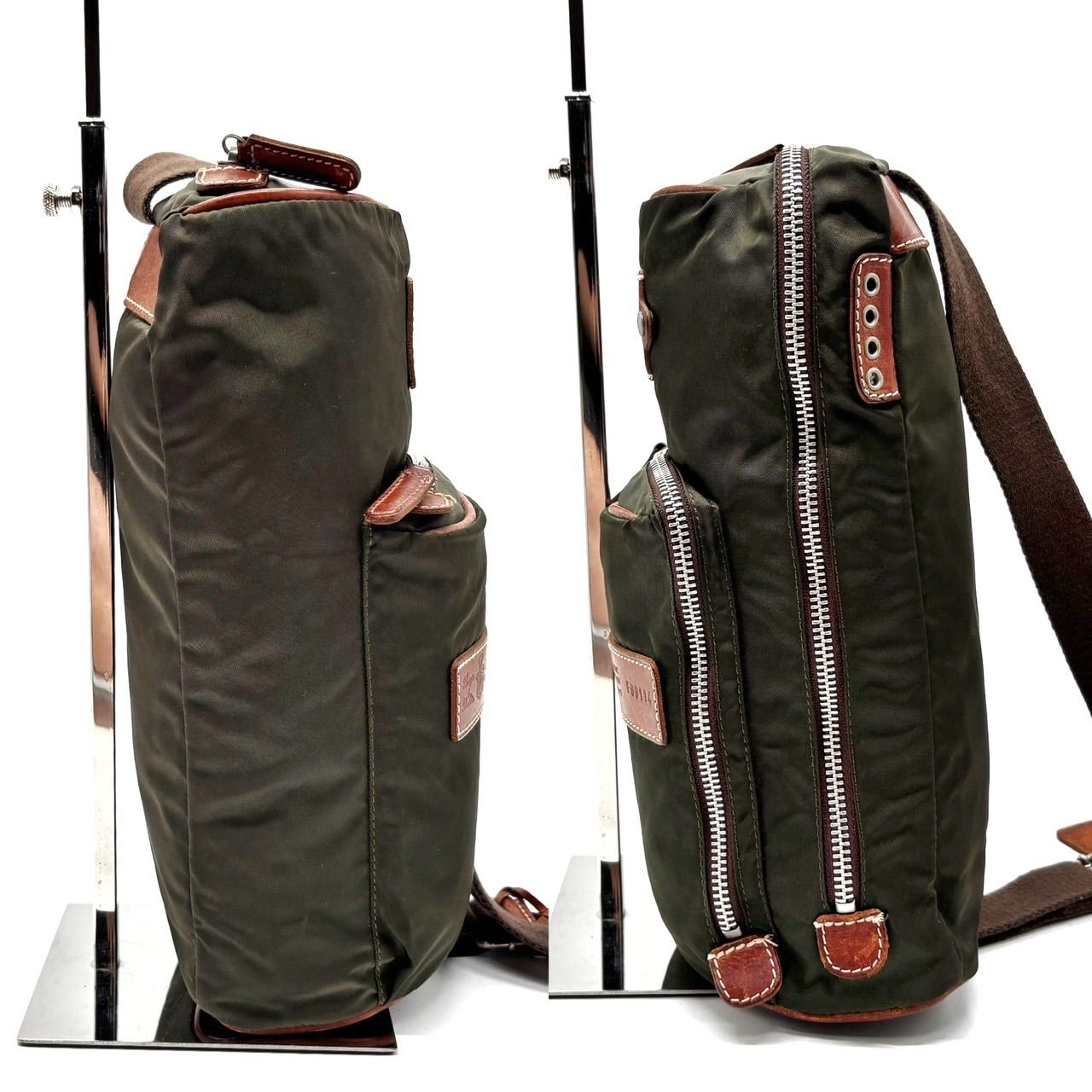 良品】 Felisi フェリージ ボディーバッグ ショルダーバッグ ロゴ型 