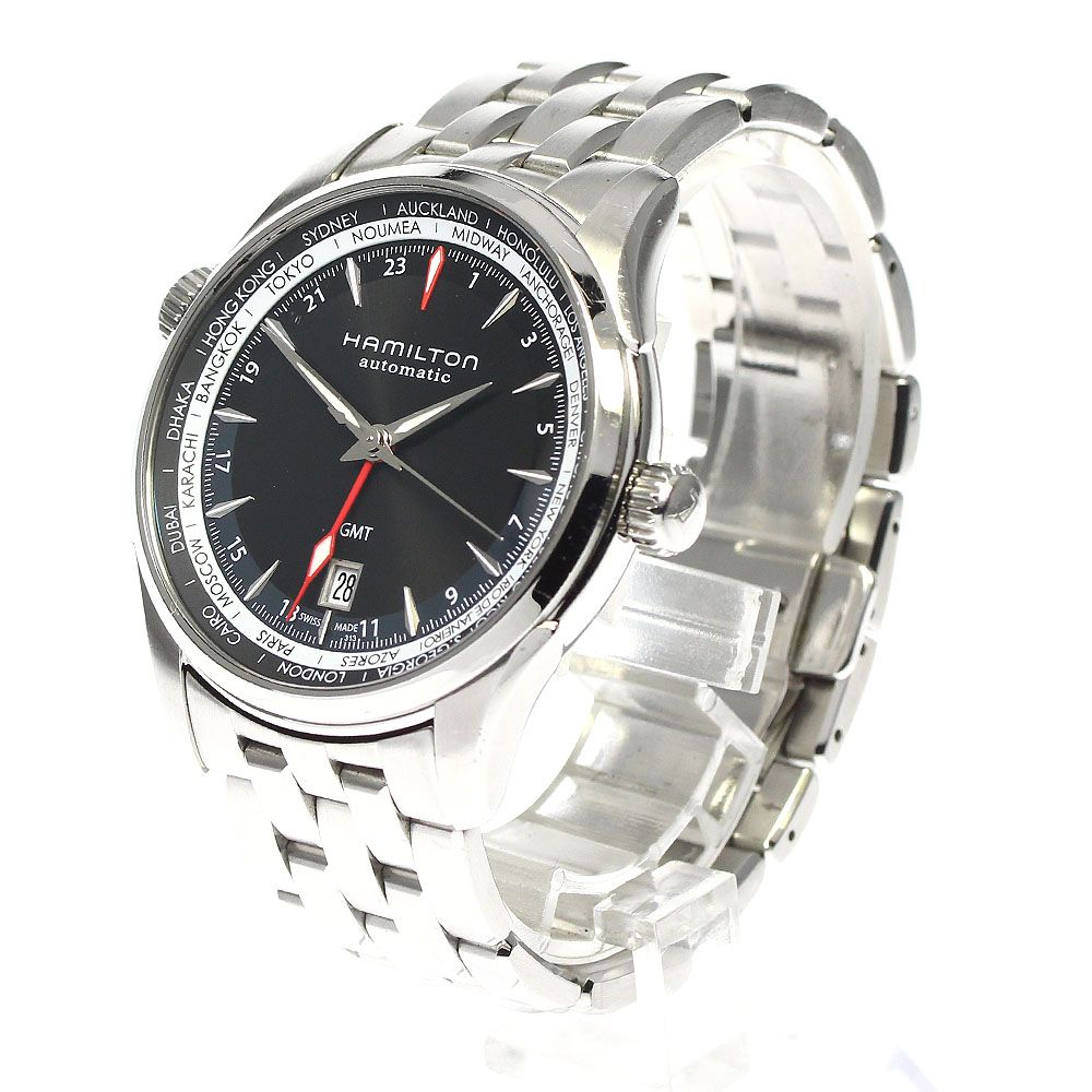 ハミルトン HAMILTON H326950 ジャズマスタ－GMT デイト 自動巻き 