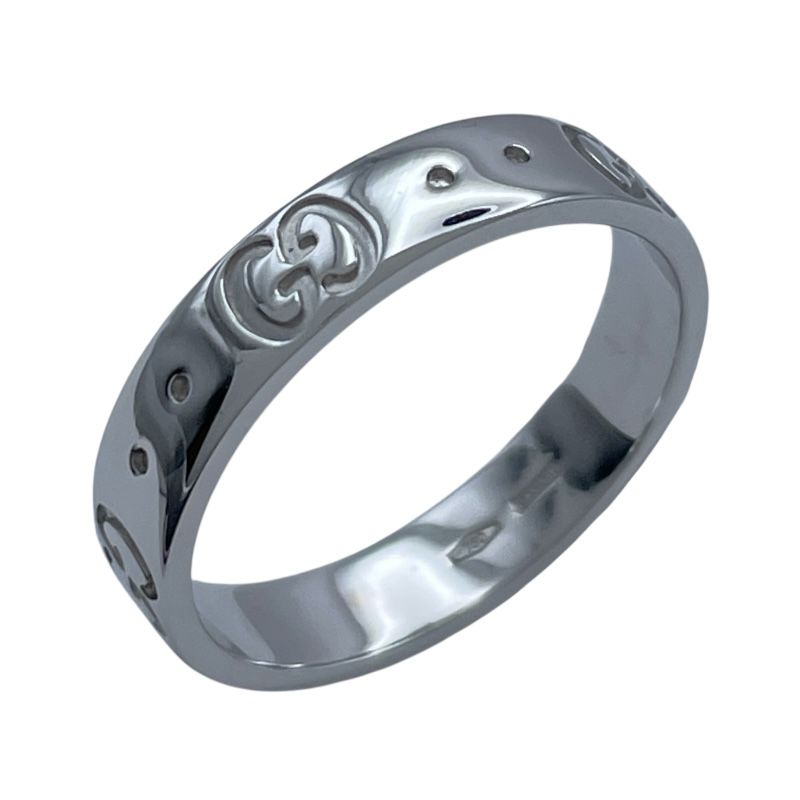 グッチ GUCCI アイコンリング ホワイトゴールド 750 ジュエリー