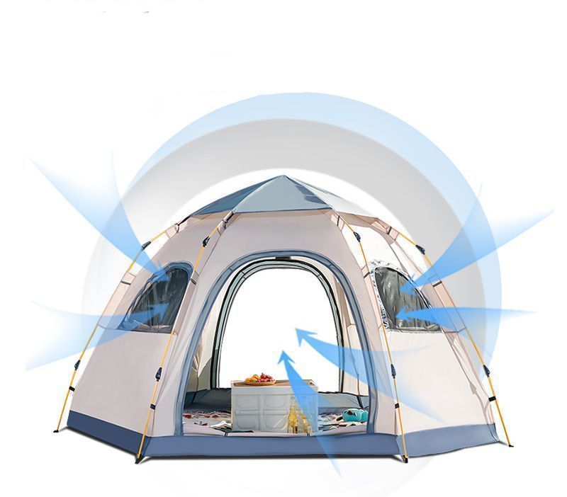 Haikawi ワンタッチテント キャンプテント 新六角形テント 5-8人用 折