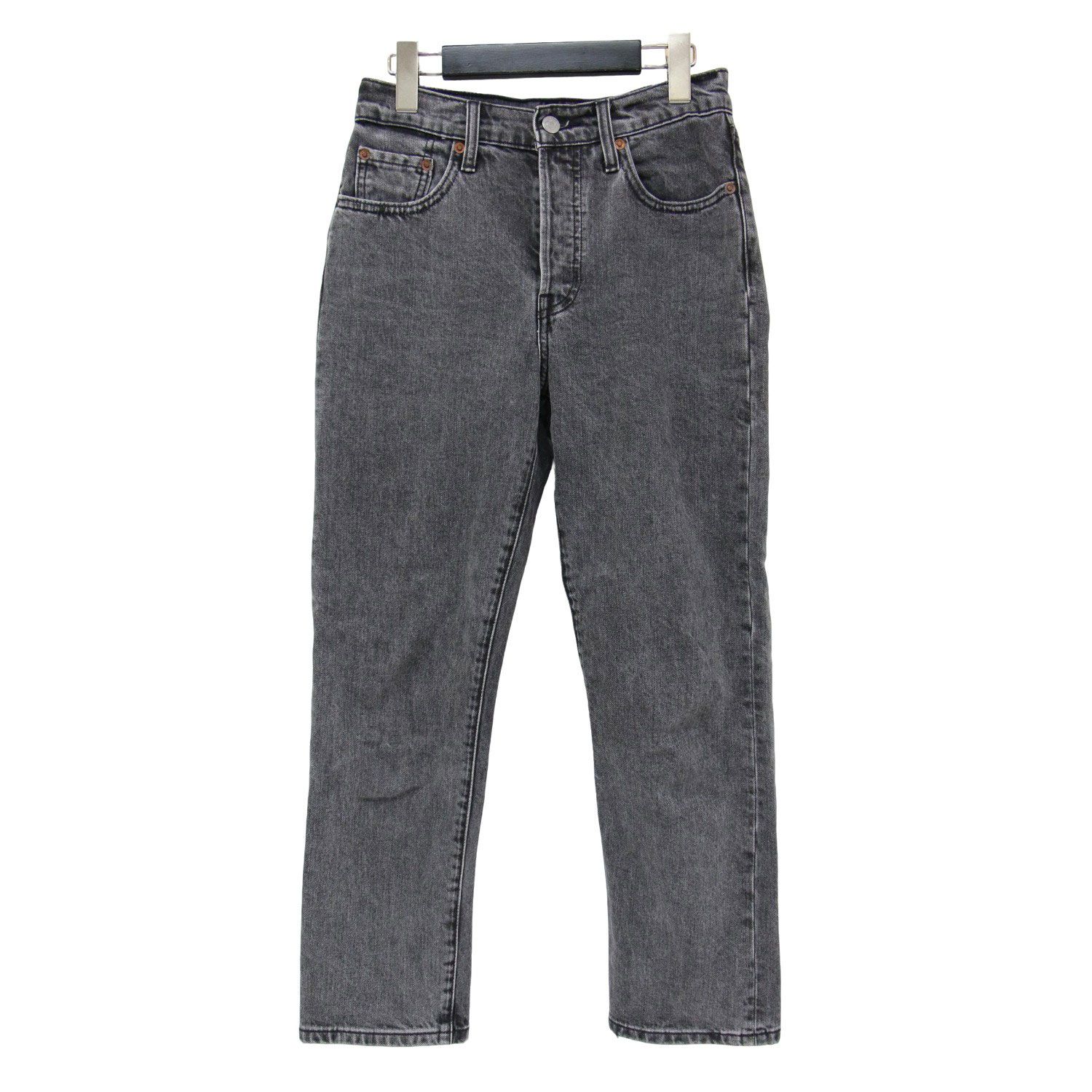 美品 Levis リーバイス デニム パンツ ブラック 黒 サイズ:25(S