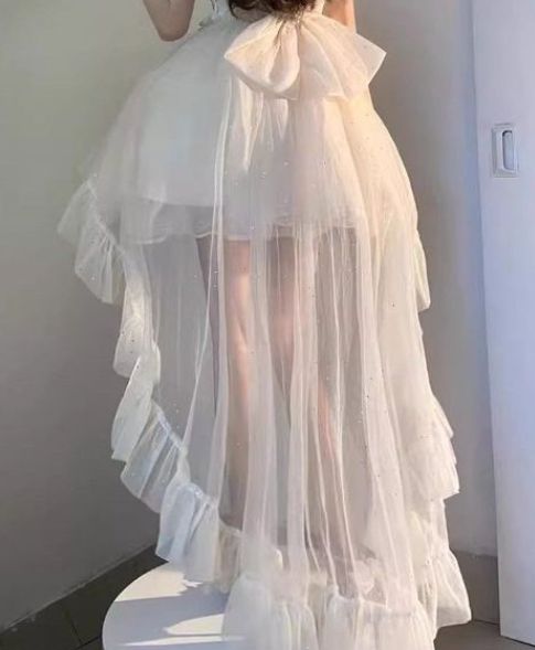 バックリボン ロングテール付き