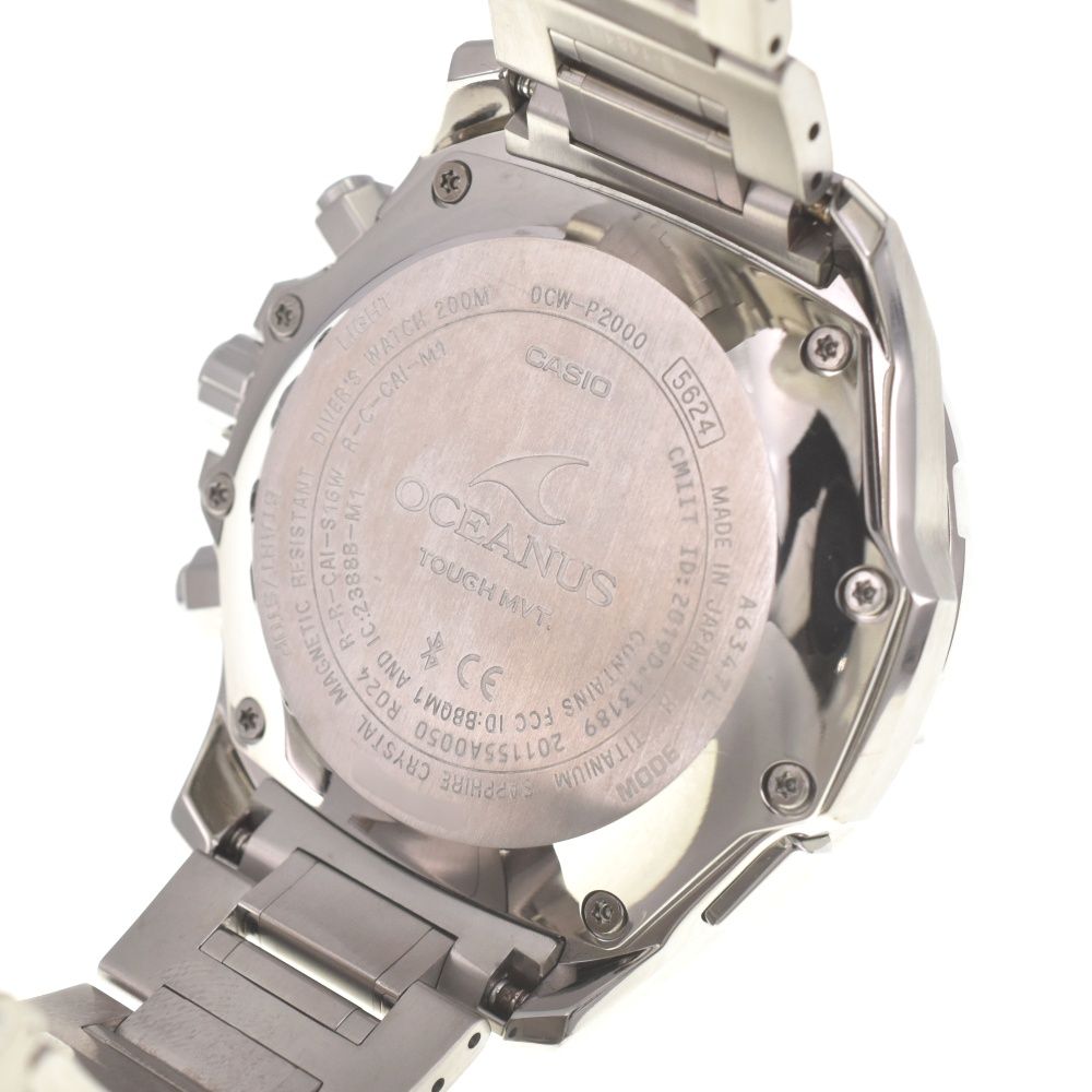 カシオ CASIO OCW-P2000-1AJF オシアナス カシャロ チタン 本格ダイバーズ ソーラー電波 メンズ I 139577