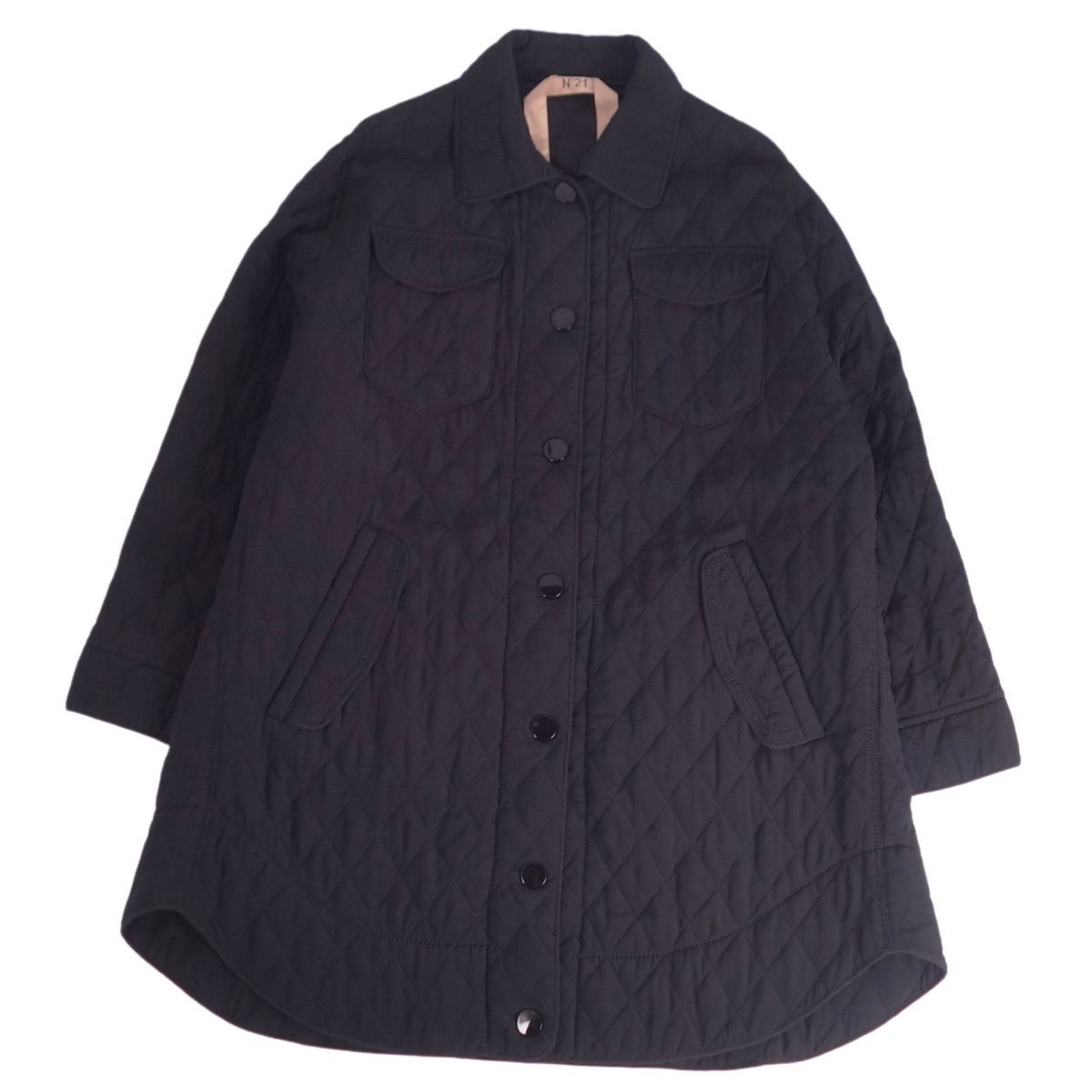 美品 ヌメロ ヴェントゥーノ N°21 コート ロングコート キルティング